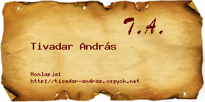 Tivadar András névjegykártya